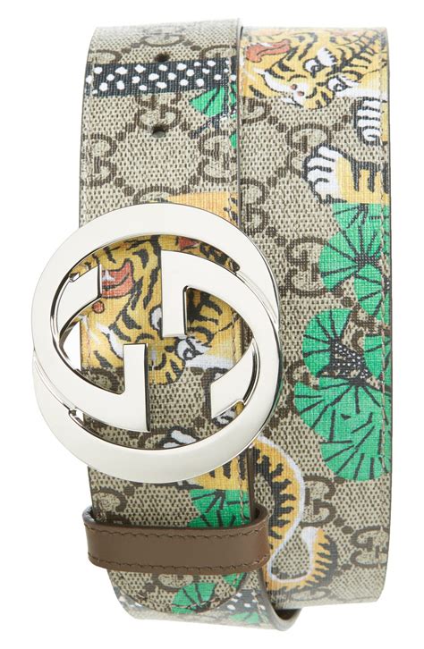 gucci tiger belt womens|Gucci tiger belt men's.